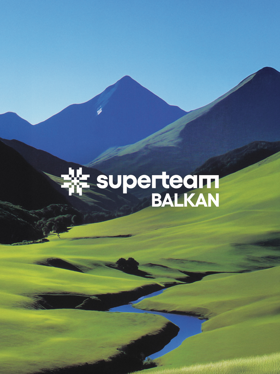 Brand and campaign design for Superteam Balkan.